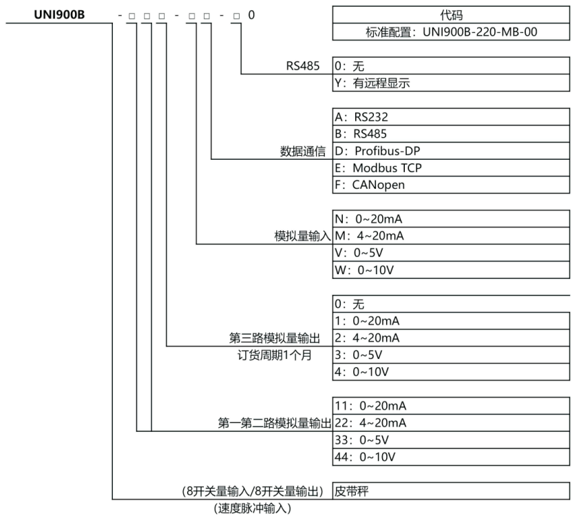 皮带秤控制器UNI900B